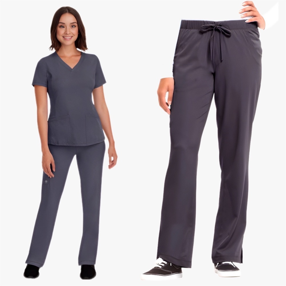 Healing Hands Pewter Gray Scrub Pants Women’s Size 2XP